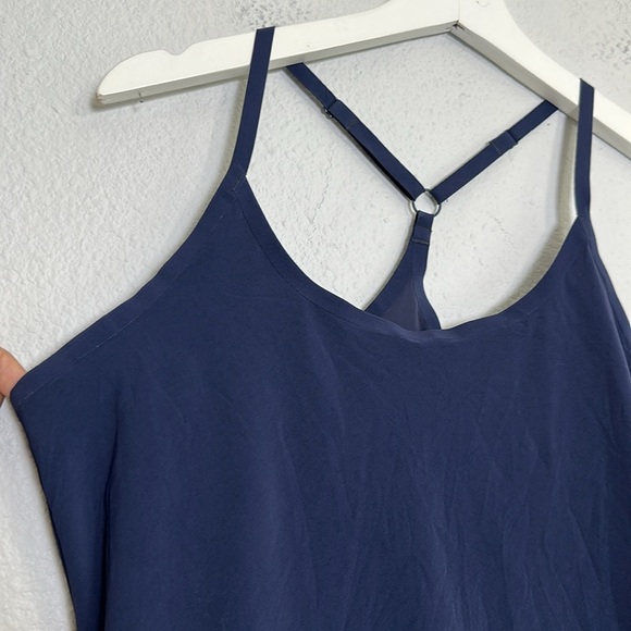 Outdoor Voices Navy Blue Exercise Mini Short Active Romper Dress Size Medium - Picture 3 of 16